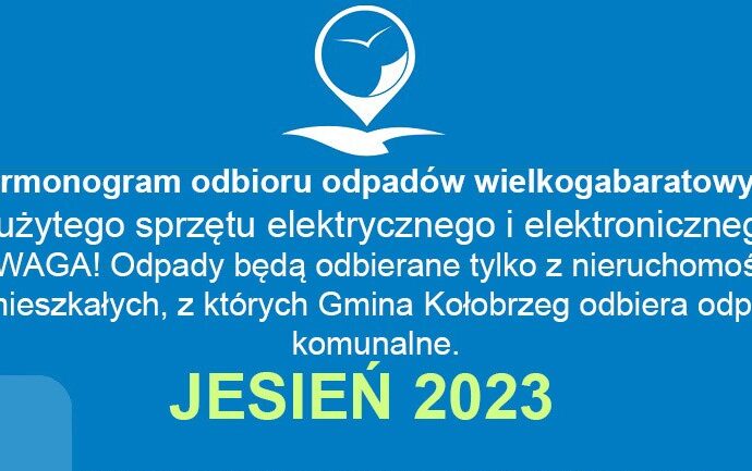 Harmonogram odbioru odpadów wielkogabarytowych w gminie