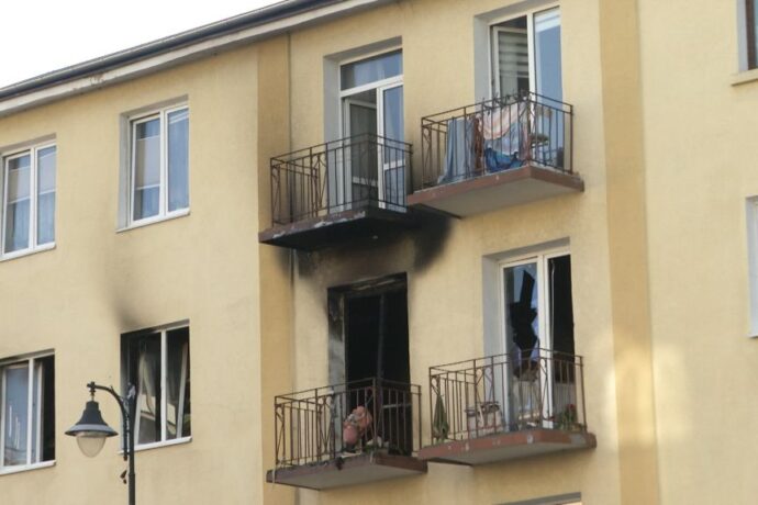 Wybuch gazu w budynku przy Dworcowej