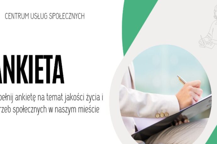 Wypełnij ankietę na temat jakości życia i potrzeb społecznych w naszym mieście