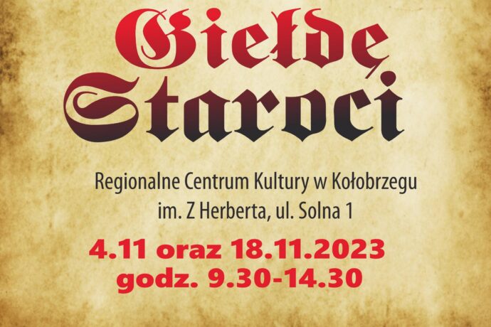 Giełda Staroci już jutro