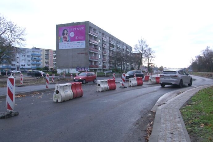 Ulica Krzywoustego częściowo przejezdna