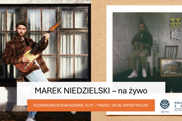 Marek Niedzielski na scenie plenerowej Adebaru