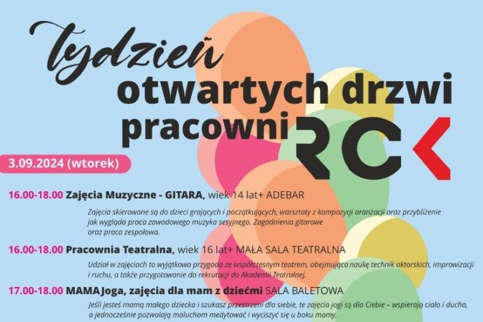 Tydzień Otwartych Drzwi Pracowni RCK w