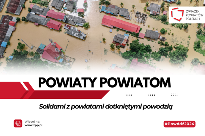 Powiat solidaryzuje się z powiatami dotkniętymi powodzią
