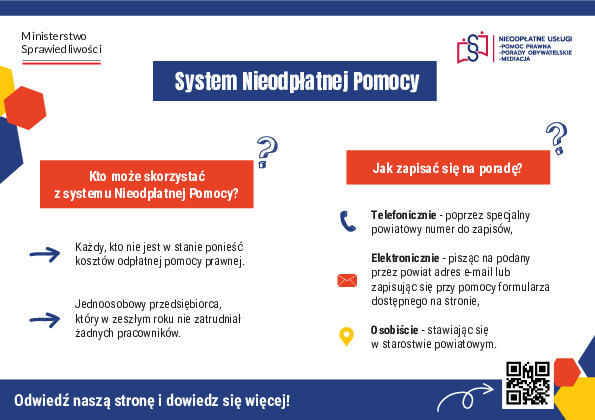 Bezpłatna pomoc prawna dla mieszkańców Powiatu Kołobrzeskiego