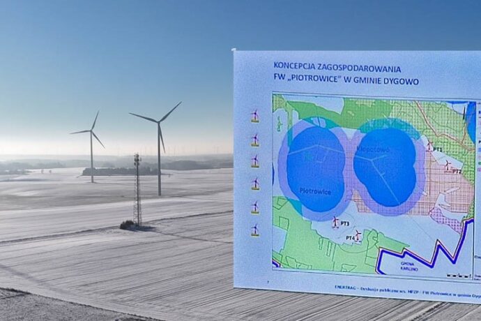 Plany budowy farmy wiatrowej w okolicach Piotrowic i Kłopotowa