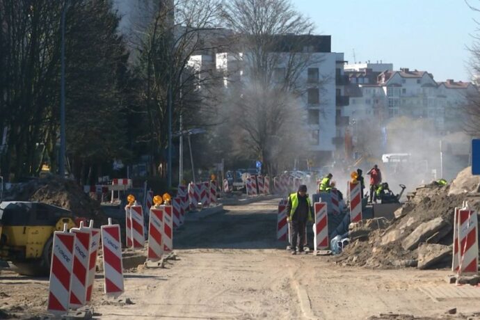 Jak przebiegają prace na ulicy Chodkiewicza?