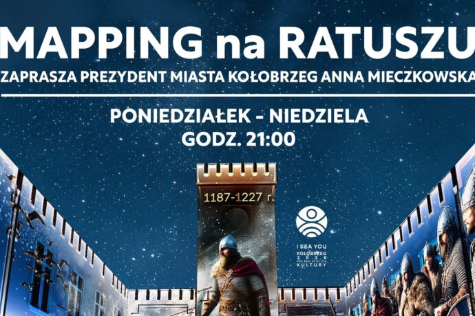 Magia światła na murach historii. Mapping na kołobrzeskim ratuszu