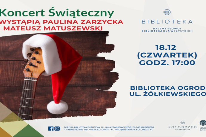 Świąteczne nuty w Bibliotece Ogrody – wyjątkowy koncert już 18 grudnia