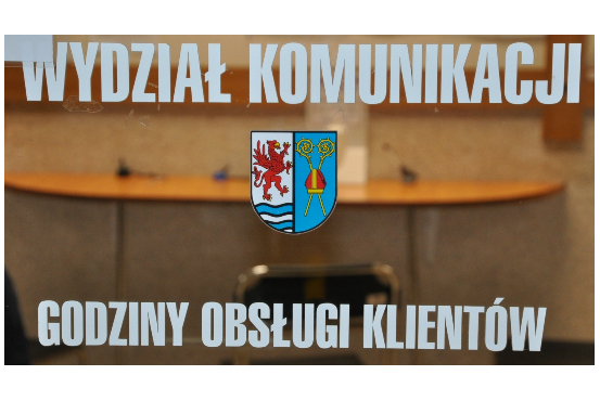 Komunikat Wydziału Komunikacji