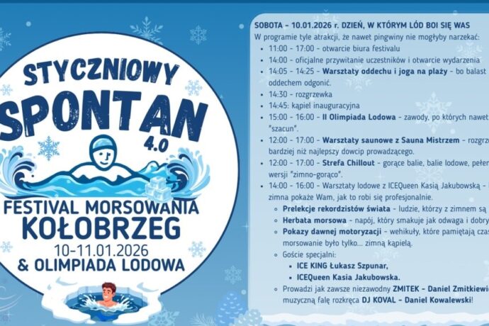 Kołobrzeg znów przyciągnie morsów. Styczniowy Spontan 4.0 już w najbliższy weekend