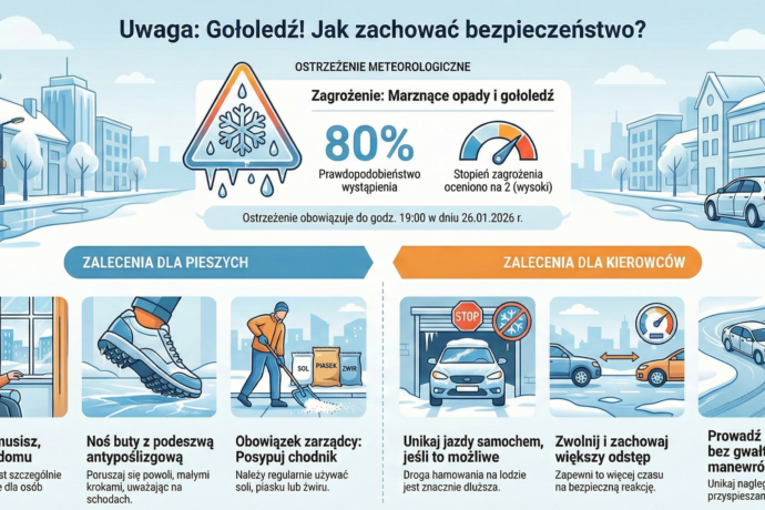 Komunikat i zalecenia – gołoledź