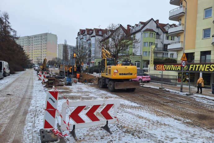 Przebudowa ul. Okopowej w Kołobrzegu – utrudnienia
