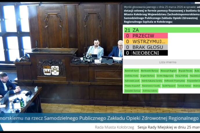 Radni przyznali dotację dla Regionalnego Szpitala w Kołobrzegu