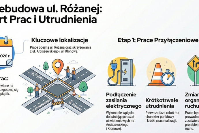 Rusza przebudowa ul. Różanej