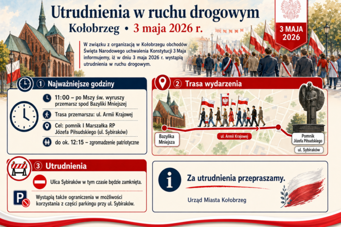 Utrudnienia w ruchu drogowym 3 maja
