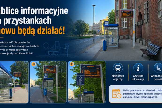 Działają tablice na przystankach