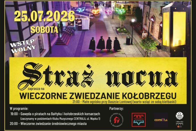 Straż Nocna zaprasza na opowieść o piratach i wieczorne zwiedzanie