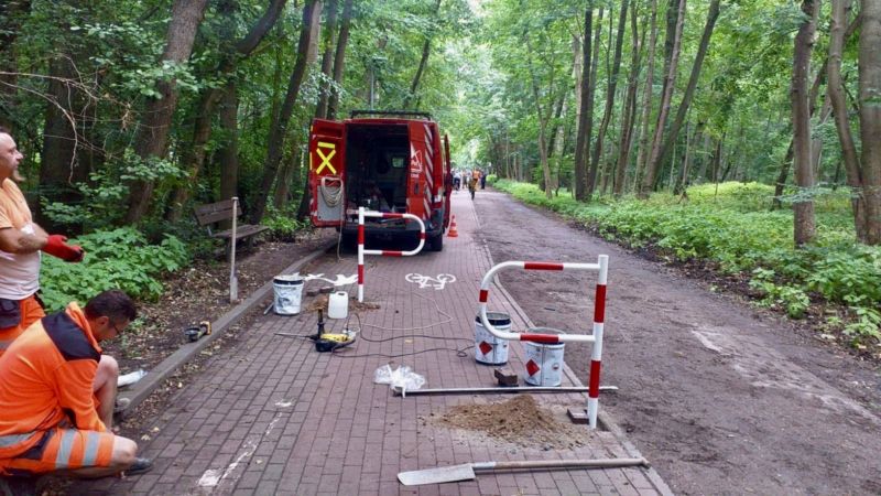 Miasto zabezpiecza ścieżkę rowerową przy ul. Arciszewskiego