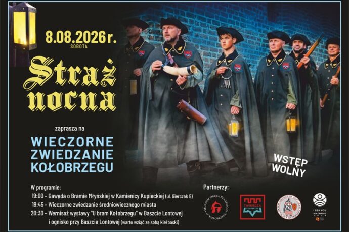 Wieczorne zwiedzanie z Kołobrzeską Strażą Nocną