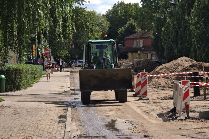 Postęp prac przy przebudowie ulic Bogusława X i Jerzego