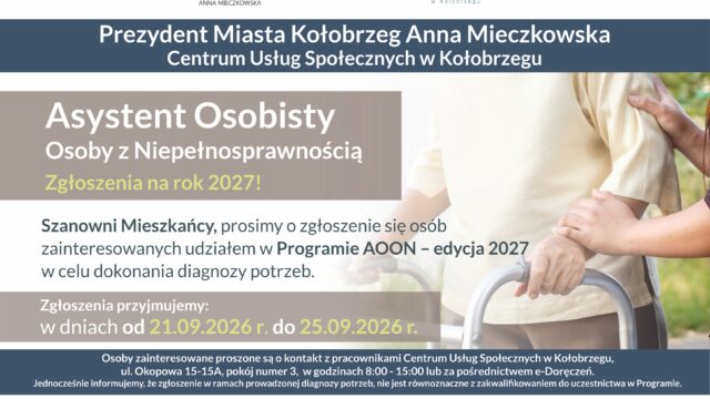 Nabór do programu „Asystent osobisty osoby z niepełnosprawnością”