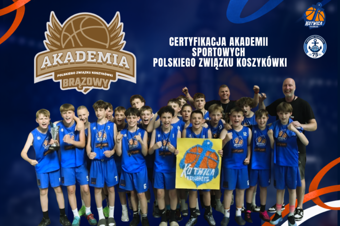 Kotwica Kołobrzeg z certyfikatem PZKosz. W regionie wyróżniono tylko trzy akademie