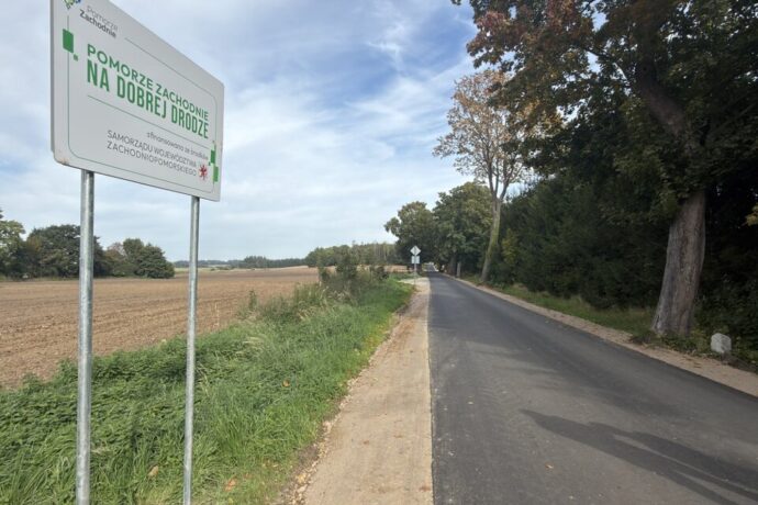 Wyremontowana droga w gminie Siemyśl