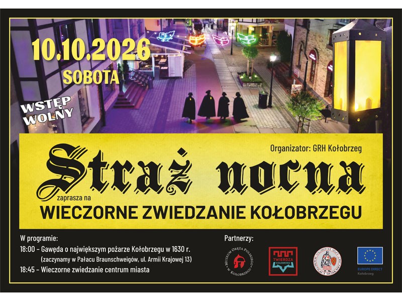 Zwiedzanie ze Strażą Nocną: największy pożar Kołobrzegu